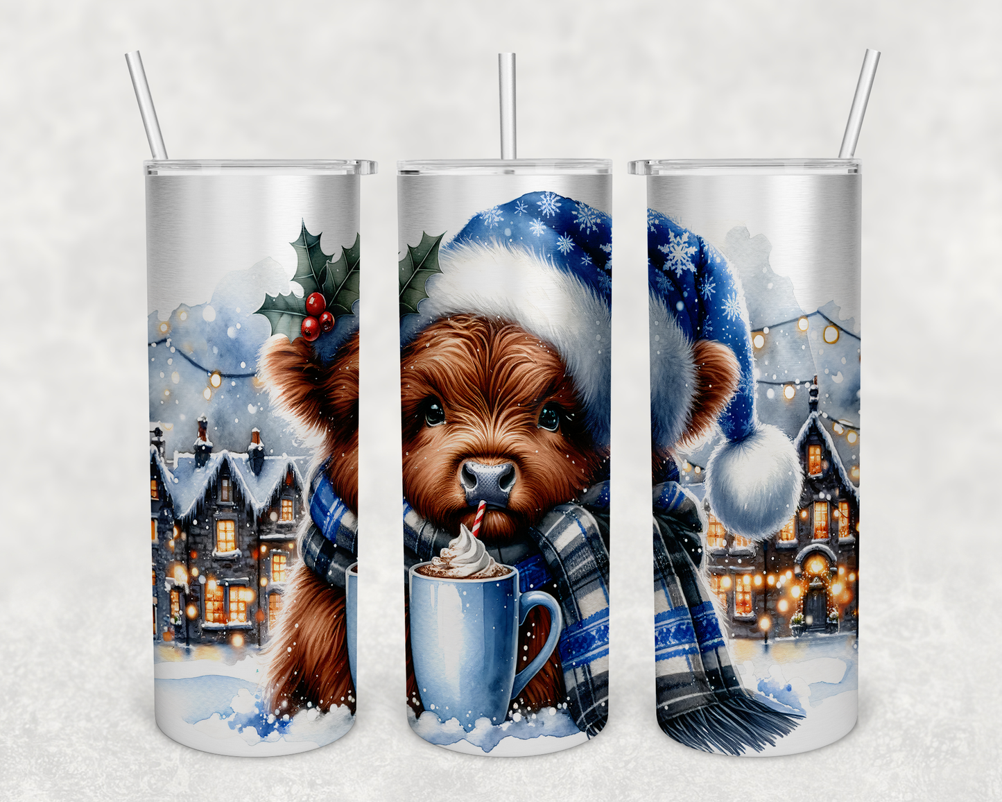 Christmas Highland Cow