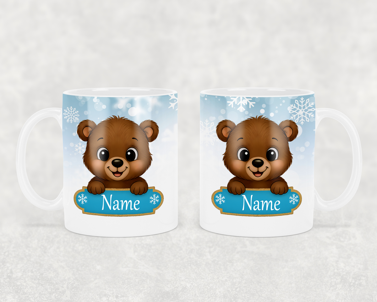 Bear Kids Customizable Christmas Mugs