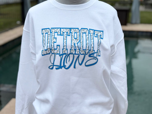 Leopard Print Detroit Lions Shirt