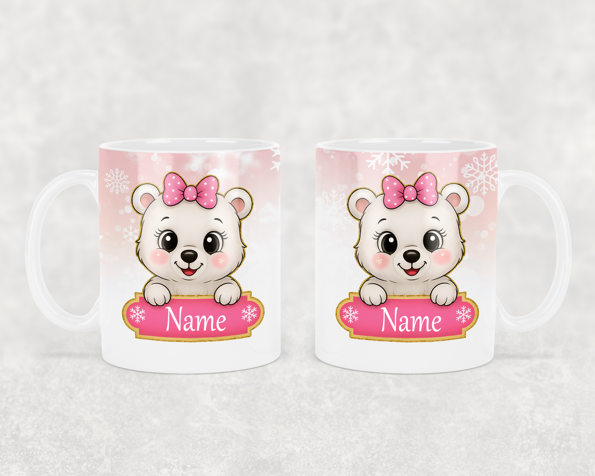 Bear Kids Customizable Christmas Mugs