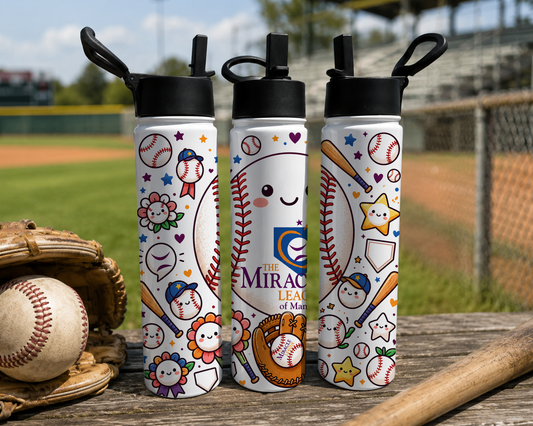 Baseball Flip top Miracle League Tumbler