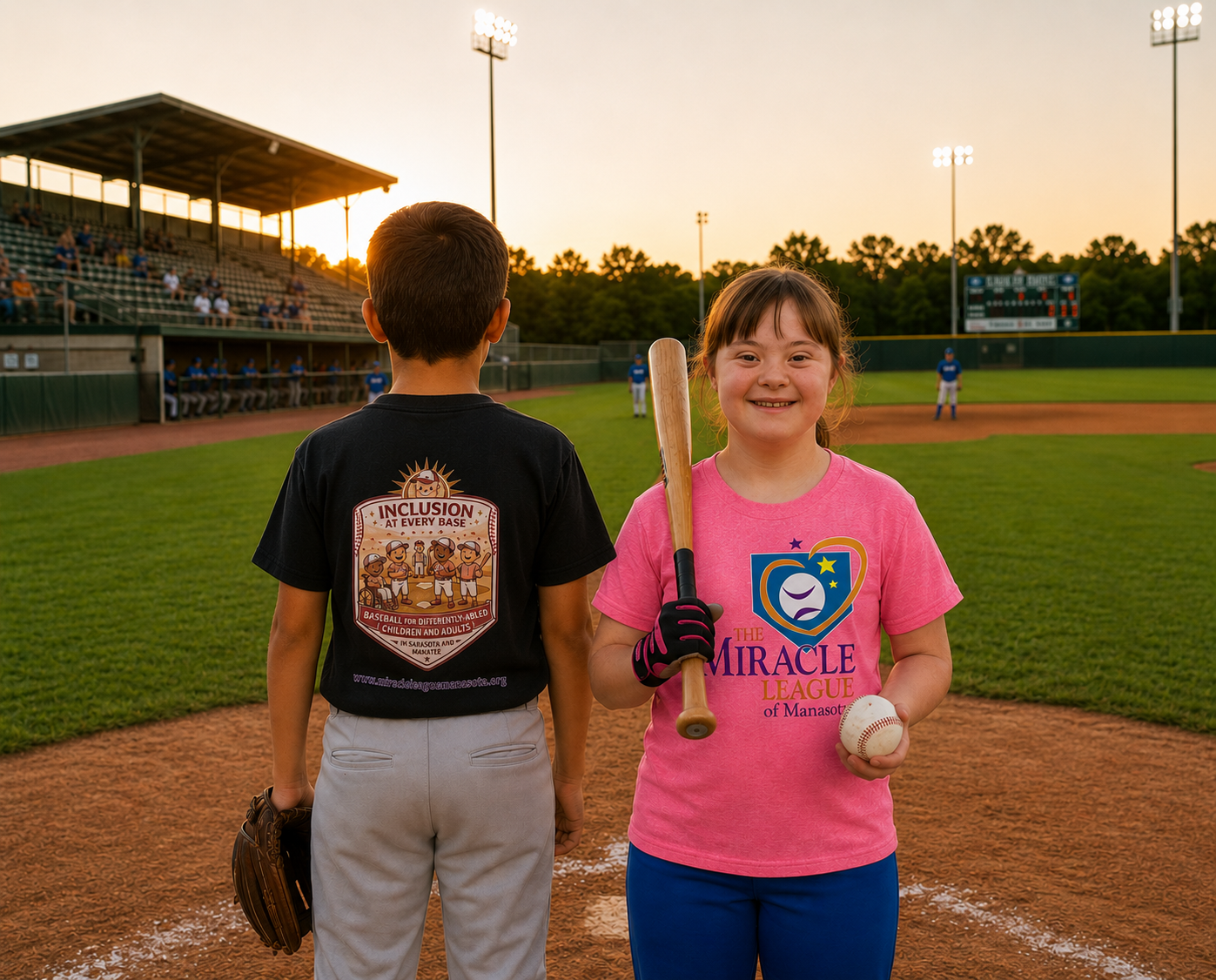 Inclusion At Every Base Kids Miracle League Shirt