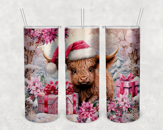 Christmas Highland Cow