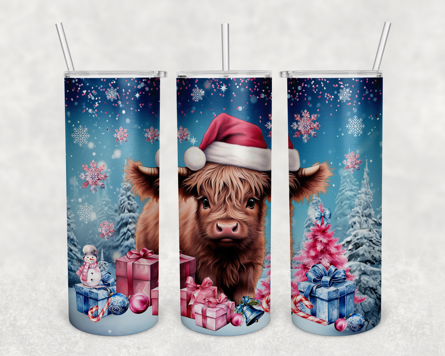 Christmas Highland Cow