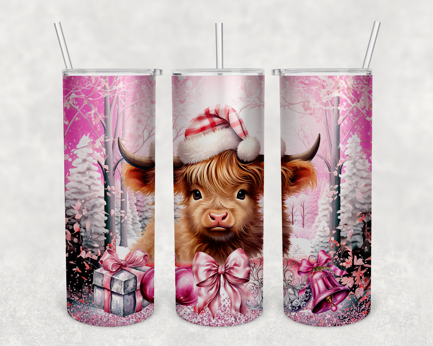 Christmas Highland Cow