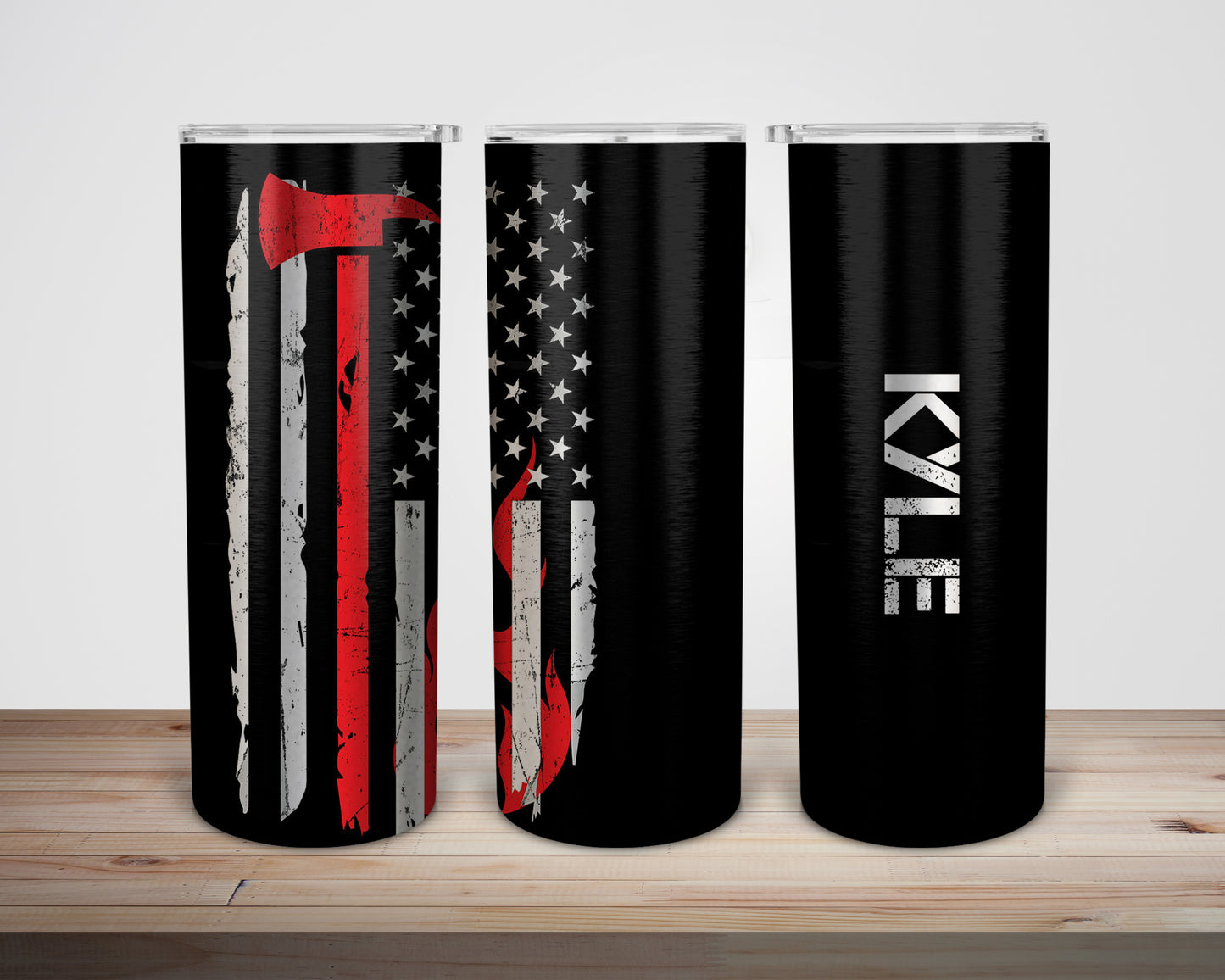 Firefighter Red Line Flag